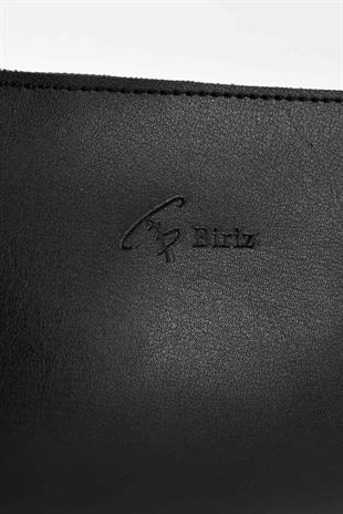 Biriz Kadın Makyaj Çantası - Siyah