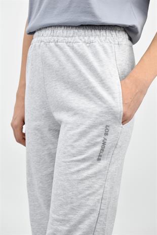 Cep Detaylı Jogger Eşofman Altı - Gri
