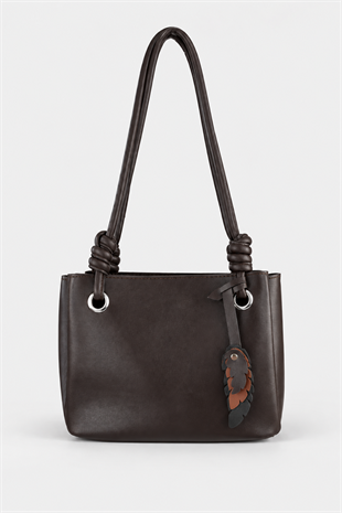 Charm Model El ve Omuz Çantası - Acı Kahve