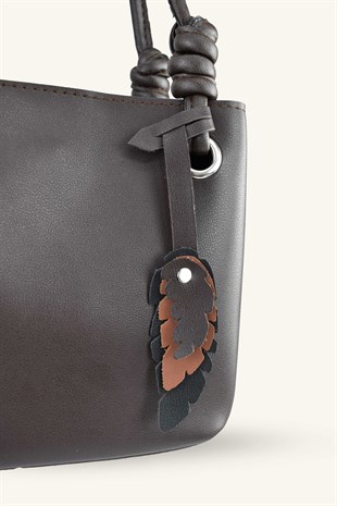 Charm Model El ve Omuz Çantası - Acı Kahve