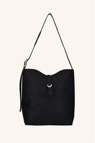 Dora El ve Omuz Çantası - Siyah