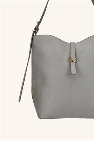 Dora El ve Omuz Çantası - Vizon