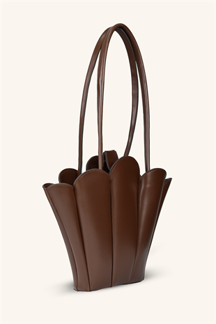 Dore El ve Omuz Çantası - Acı Kahve