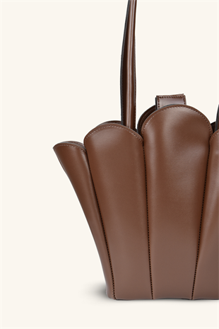 Dore El ve Omuz Çantası - Acı Kahve