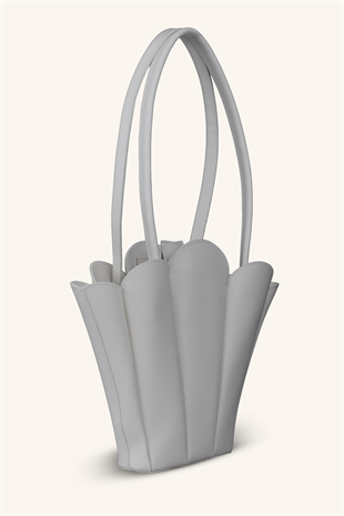 Dore El ve Omuz Çantası - Beyaz