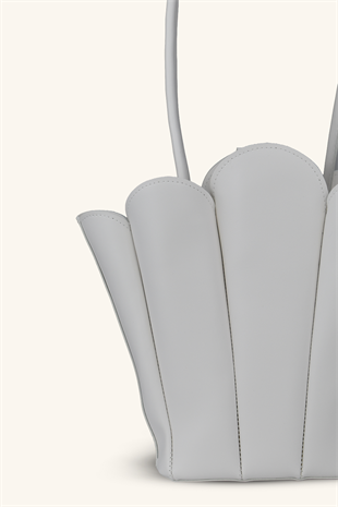 Dore El ve Omuz Çantası - Beyaz