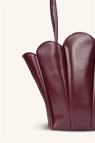 Dore El ve Omuz Çantası - Bordo