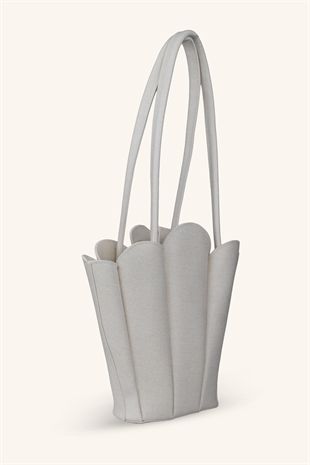 Dore El ve Omuz Çantası - Krem