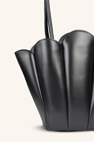 Dore El ve Omuz Çantası - Siyah