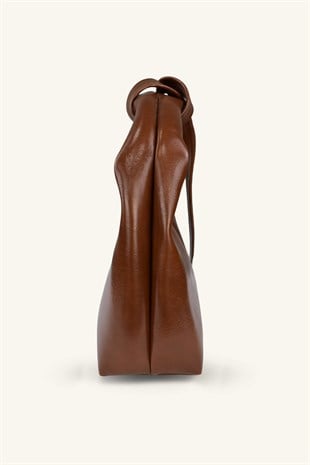 Düğüm Model El ve Omuz Çantası - Taba