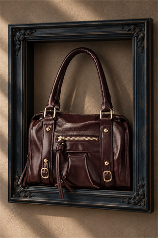 Ivy Model El ve Omuz Çantası - Bordo