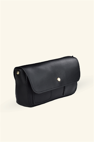 Kadın Dikdörtgen Model Omuz Çantası - Siyah