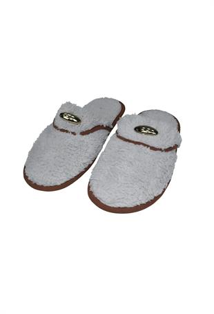 Kadın Kışlık Ev Terliği - Gri 