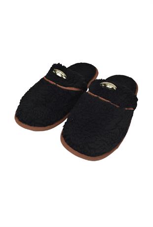 Kadın Kışlık Ev Terliği - Siyah