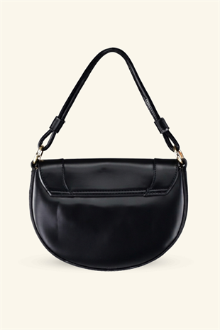 Kadın Postacı Model Omuz Çantası - Siyah