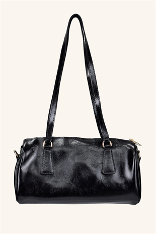 Kadın Silindir Baget El Ve Omuz Çantası – Siyah