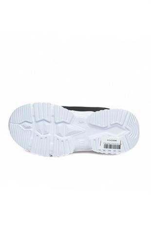 Kadın Sneaker Kalın Taban Fermuar Detaylı Spor Ayakkabı - Siyah