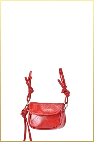 Lovely Kadın Mini Ayarlanabilir Askılı Omuz Çantası - Kırmızı