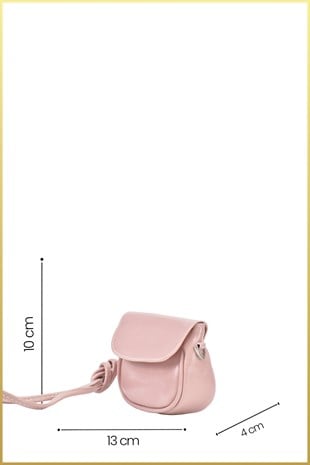 Lovely Kadın Mini Ayarlanabilir Askılı Omuz Çantası - Pembe