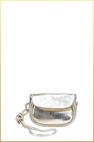 Lovely Kadın Mini Ayarlanabilir Askılı Omuz Çantası - Gold