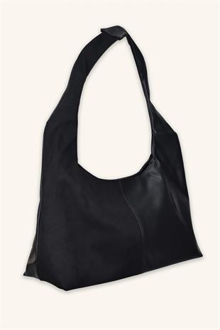 Lowell Büyük Boy El ve Omuz Çantası -Siyah