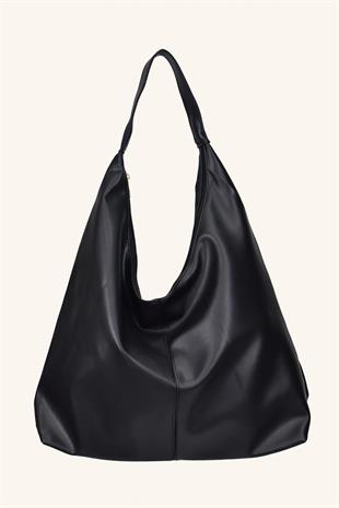 Mia Büyük Boy El ve Omuz Çantası - Siyah