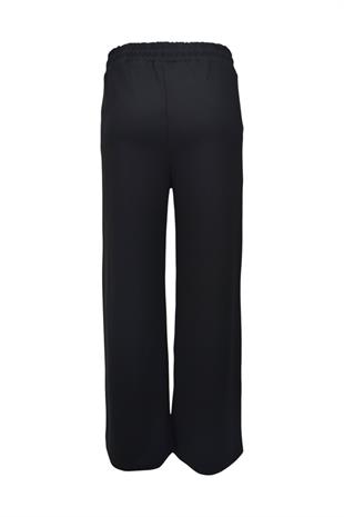 Modal Kumaş Bol Paça Cepli Eşofman Altı - Siyah