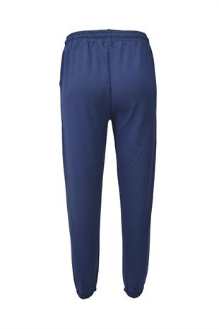 Modal Kumaş Lastik Paça Cepli Eşofman Altı - Lacivert