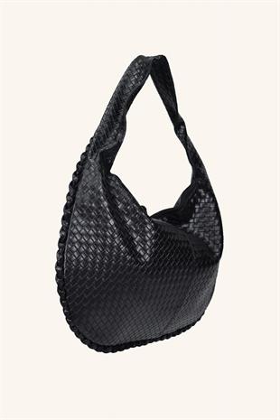 Mono Büyük Boy El ve Omuz Çantası - Siyah