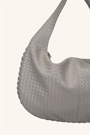 Mono Büyük Boy El ve Omuz Çantası - Vizon