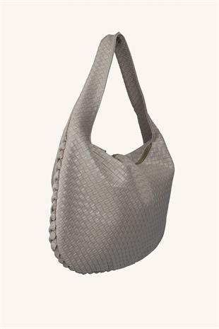 Mono Büyük Boy El ve Omuz Çantası - Vizon