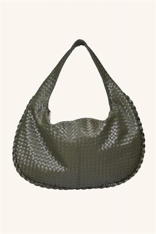 Mono Büyük Boy El ve Omuz Çantası - Yeşil