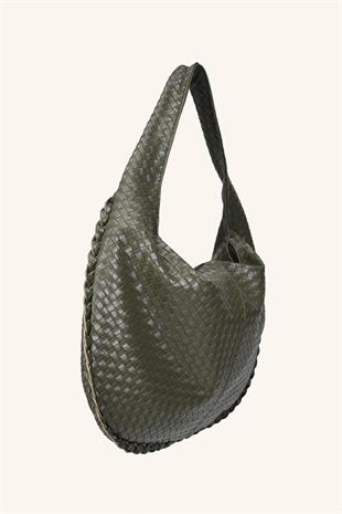 Mono Büyük Boy El ve Omuz Çantası - Yeşil