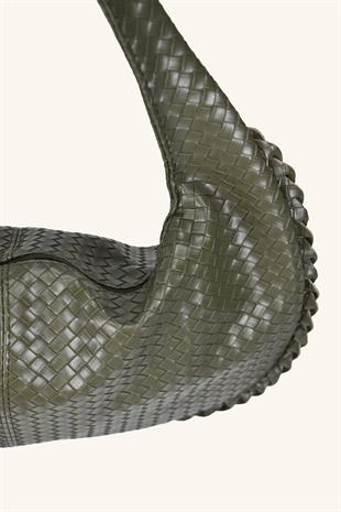 Mono Büyük Boy El ve Omuz Çantası - Yeşil