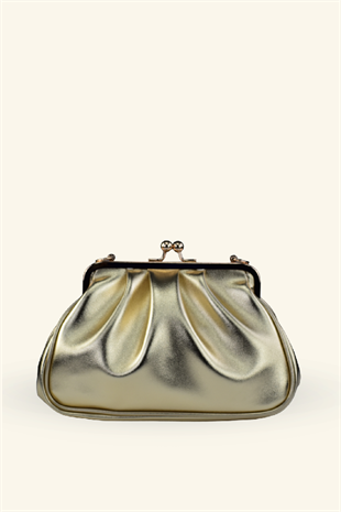 Rosel Clutch Çanta - Gold