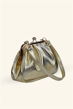 Rosel Clutch Çanta - Gold