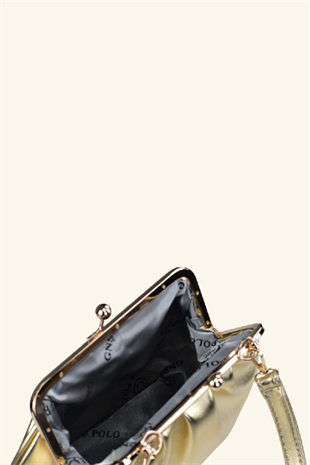 Rosel Clutch Çanta - Gold