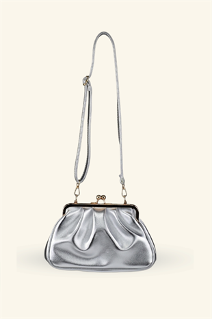 Rosel Clutch Çanta - Gümüş