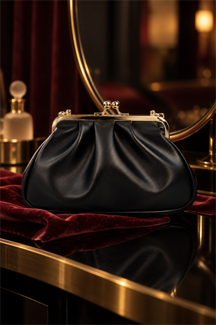Rosel Clutch Çanta - Siyah