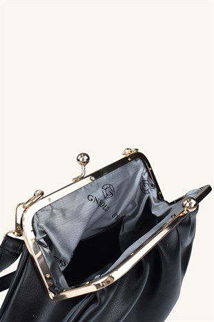 Rosel Clutch Çanta - Siyah