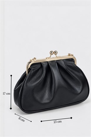 Rosel Clutch Çanta - Siyah