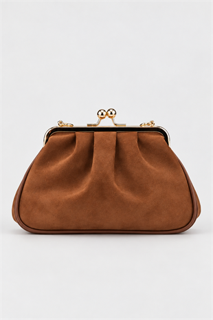 Rosel Clutch Çanta - Taba