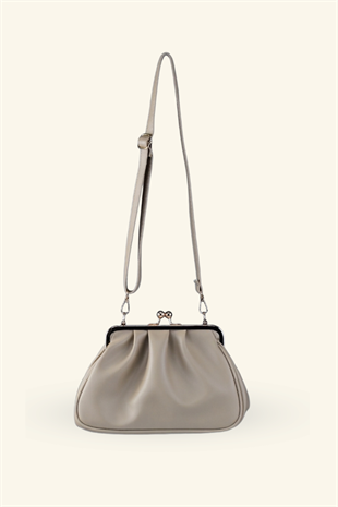 Rosel Clutch Çanta - Vizon