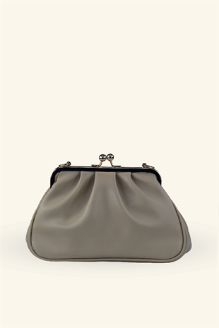 Rosel Clutch Çanta - Vizon