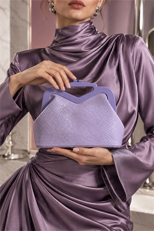 Thin Kadın Desenli Makyaj Çantası- Lila
