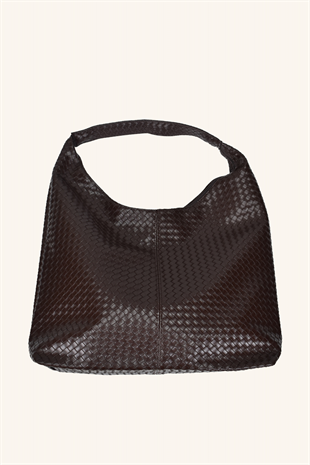 Zen Büyük Boy El ve Omuz Çantası - Kahverengi