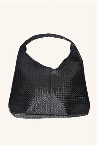 Zen Büyük Boy El ve Omuz Çantası - Siyah