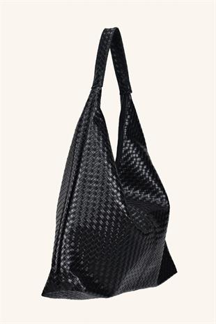 Zen Büyük Boy El ve Omuz Çantası - Siyah