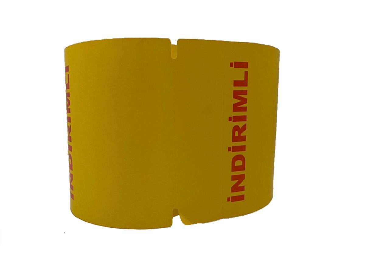 ETİKET 100*35 KARTON İNDİRİMLİ SARI