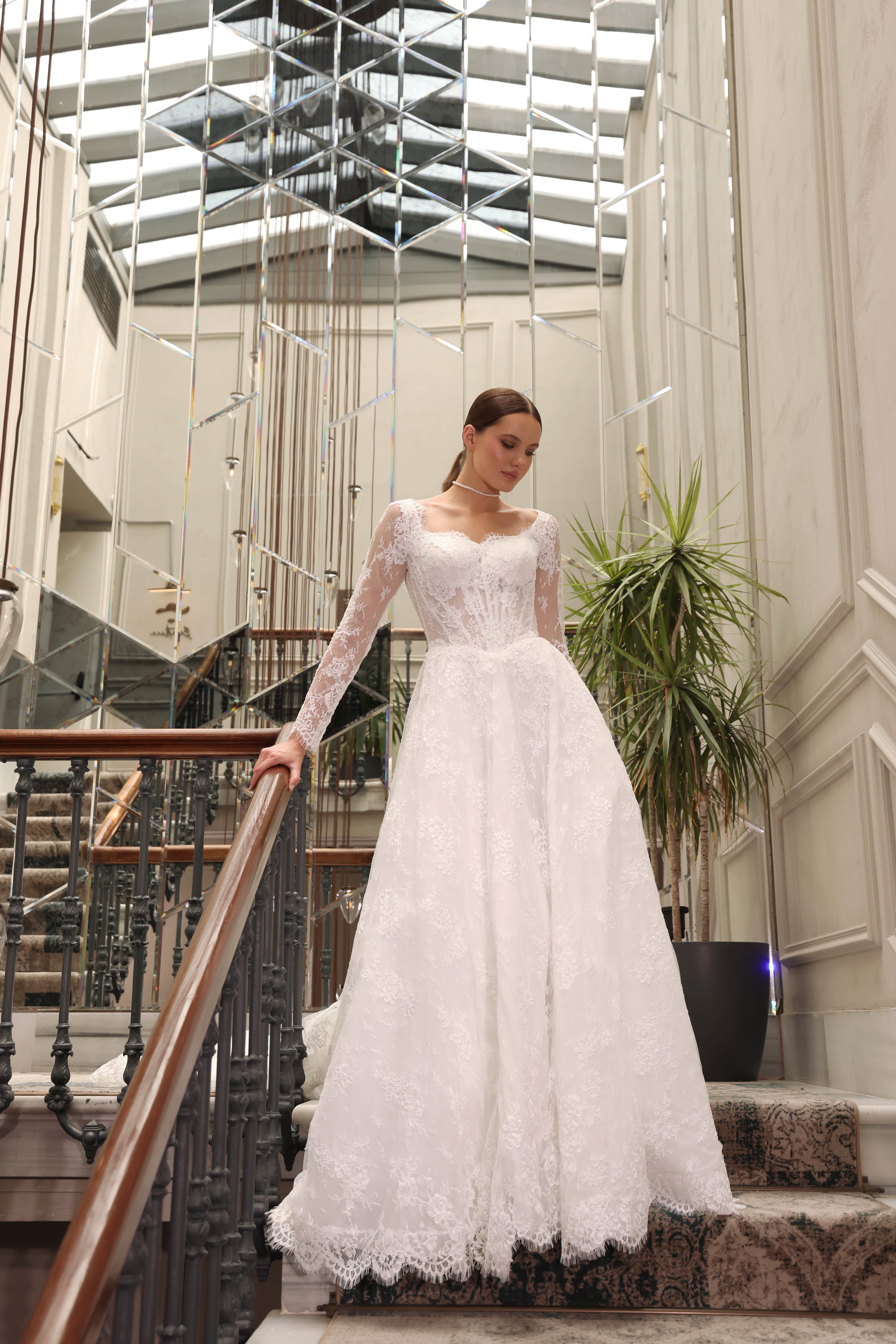 bonteselBontesel VICTORIA Fransız Danteli GelinlikBBPZ055